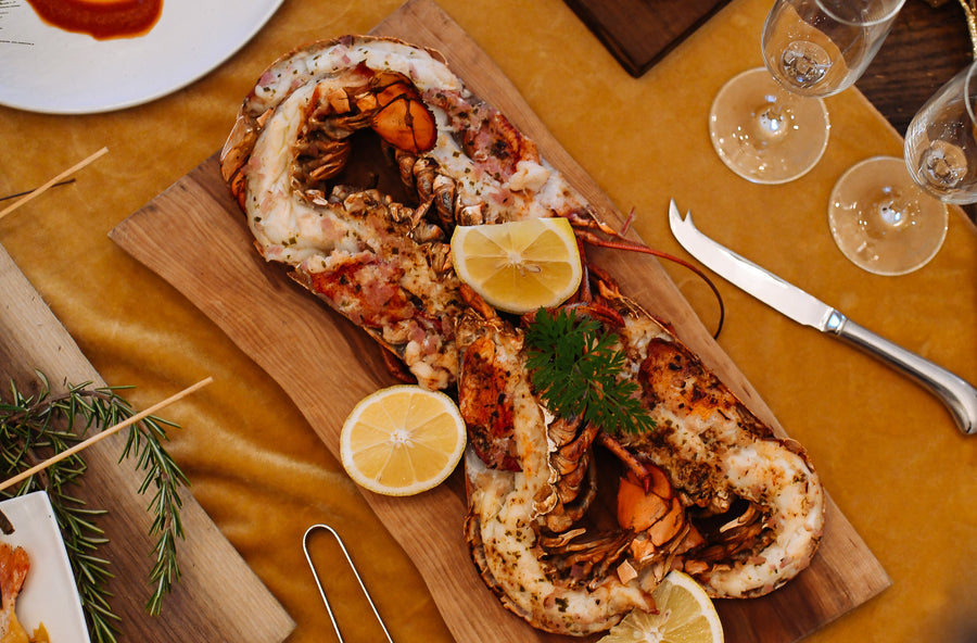 Broiled Half Lobster with Compound Butter