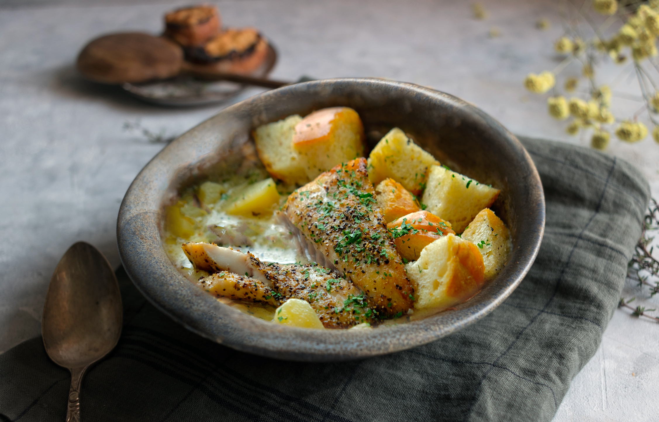 Winter Rockfish Chowder