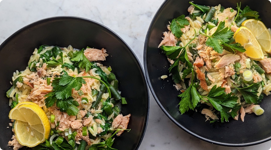 Smoked Wild Salmon Orzo Salad
