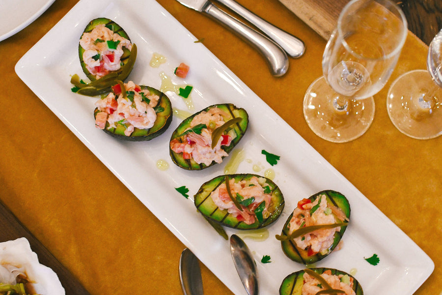 Grilled Avocados With Wild Ocean Shrimp