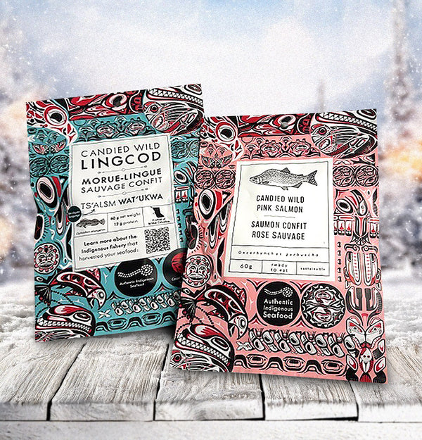 Holiday Candied Duo – Wild Pink Salmon & Wild Lingcod