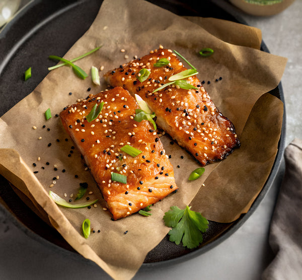 Wild BC Coho Salmon - 6oz portion, grilled, sustainably caught