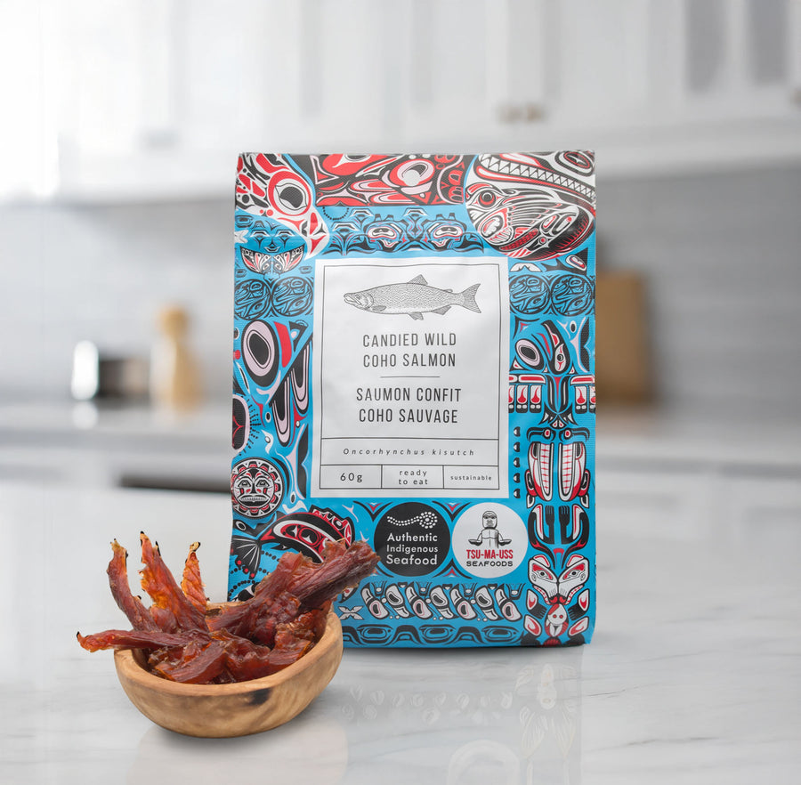 Candied Wild Coho Salmon - indigenous seafood