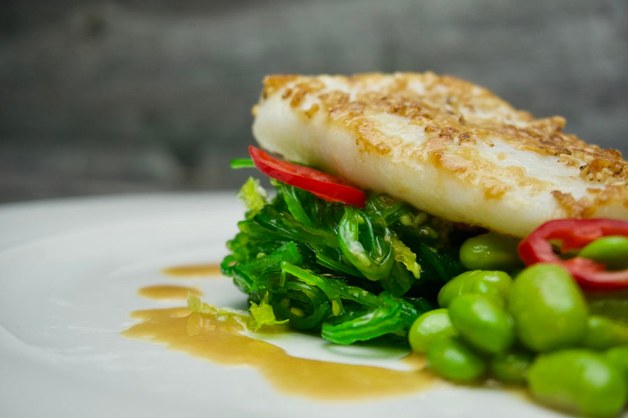 Wild Humboldt Squid - 1lb bag, frozen, cooked on greens