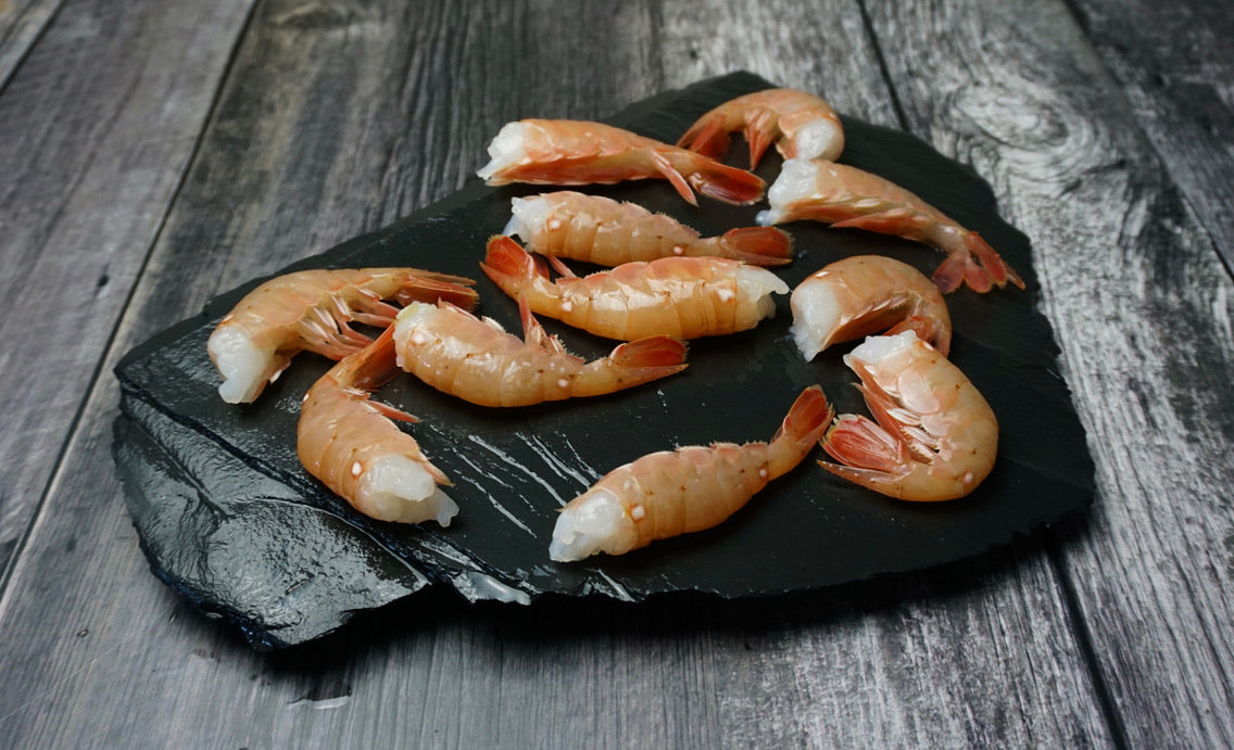 Wild BC Spot Prawn - Frozen, healthy, 1/2lb tub